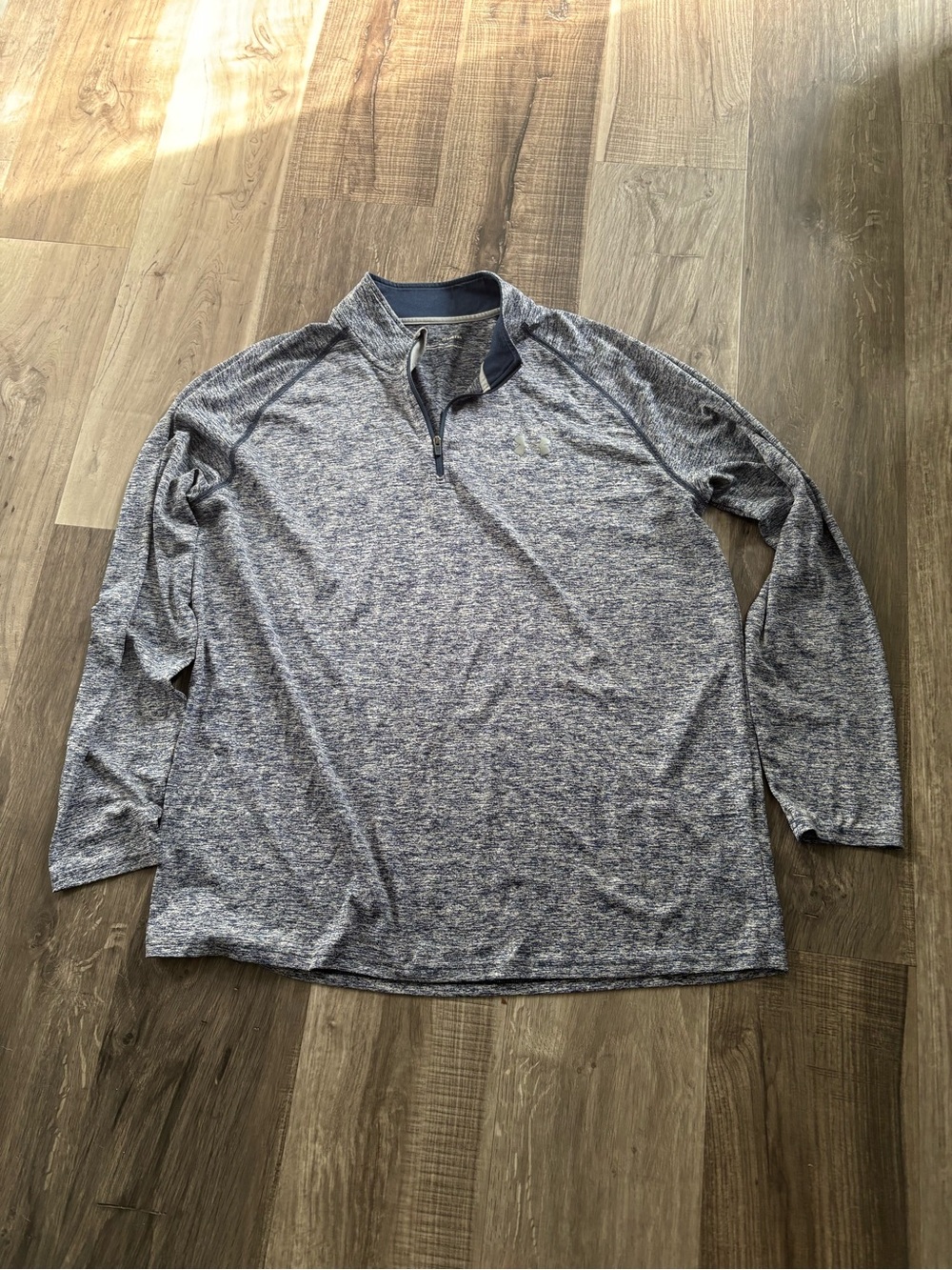 Under Armour Men's Heathered Blue Quarter-Zip Performance Shirt
